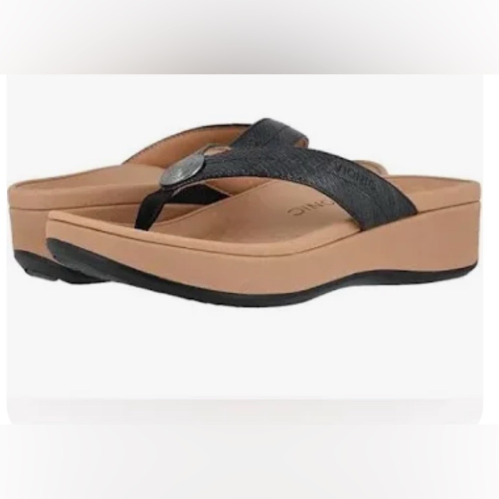 Vionic Pilar Toe Post Platform Thong Sandals - image 1